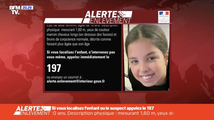 Alerte enlèvement pour une fillette de 10 ans kidnappée par son père !