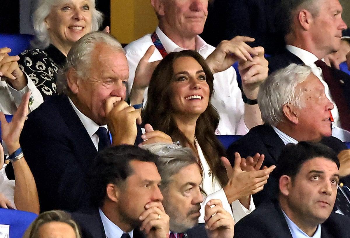 Kate Middleton soutient l’équipe d’Angleterre à la Coupe du monde de rugby à Marseille