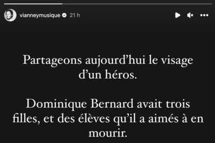 Vianney rend un poignant hommage au professeur assassiné à Arras