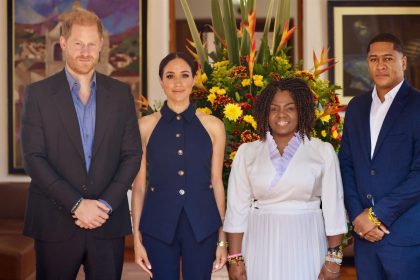 Meghan Markle en Colombie : ses bijoux à 45 000 euros et son clin d’œil à Lady Diana !