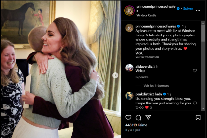 Rencontre émouvante entre Kate Middleton et une jeune photographe cancer : une histoire de résilience