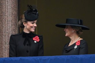 Kate Middleton soutenue par Sophie d’Édimbourg lors du dimanche du Souvenir : un geste d’affection révélé